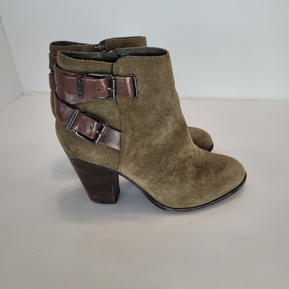 Gianni bini olive green buckled leather boots - Picture 2 of 8